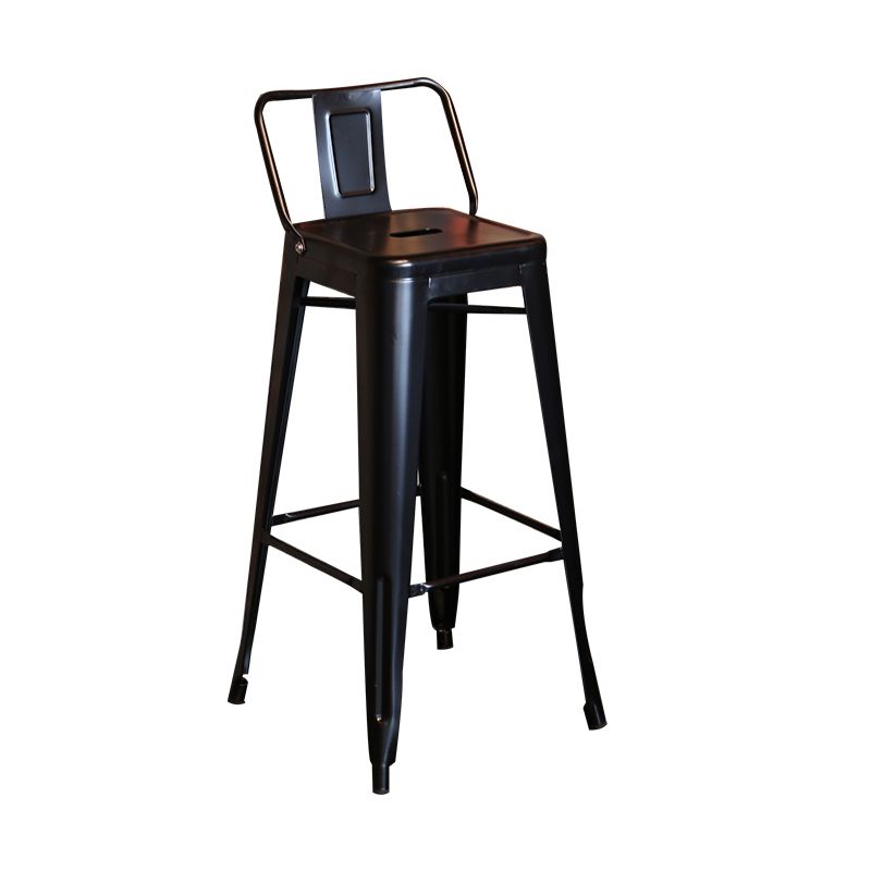 Industrial Black Metal Counter Stools Low Back Bristol Bar Stools with Square Seat Clearhalo 'Bar Furniture' 'Bar Stools' 'bar_stools' 'furn' 'furn_bar_stools' 'furniture_bar_stools' 'Kitchen & Dining Furniture' 'kitchen&dining_furn' 'kitchen' 'kitchen_furn' Furniture' 1200x1200_1f454704-ea53-4491-95b8-3c8aa28390bd