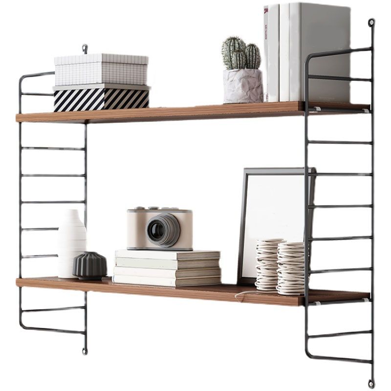 Wall-mount Bookshelf Modern Wooden Bookcase with Multi Shelves