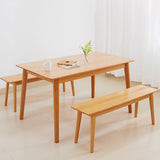 Rectangle Solid Wood Dining Table Modern Beech Wood Table in Nature with 4 Legs Clearhalo ' dining_table' 'Dining Tables & Seating' 'Dining Tables' 'furn' 'furn_dining_table' 'Furniture' 'furniture_dining_table' 'Kitchen & Dining Furniture' 'kitchen&dining_furn' 'kitchen' 'kitchen_dining_table' 1200x1200_1f4ac1ed-3a33-457c-bee7-c01195c30ef4
