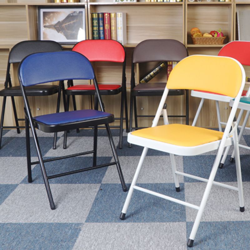 Modern Indoor-Outdoor Metal Chair Folding Armless Open Back Dining Side Chair Clearhalo ' kitchen&dining_furn' 'Dining Chairs' 'Dining Tables & Seating' 'dining_chair' 'furn' 'furn_dining_chair' 'Furniture' 'furniture_dining_chair' 'Kitchen & Dining Furniture' 'kitchen' 1200x1200_1f4c0a85-d6f4-495c-bf45-2137e89bff28