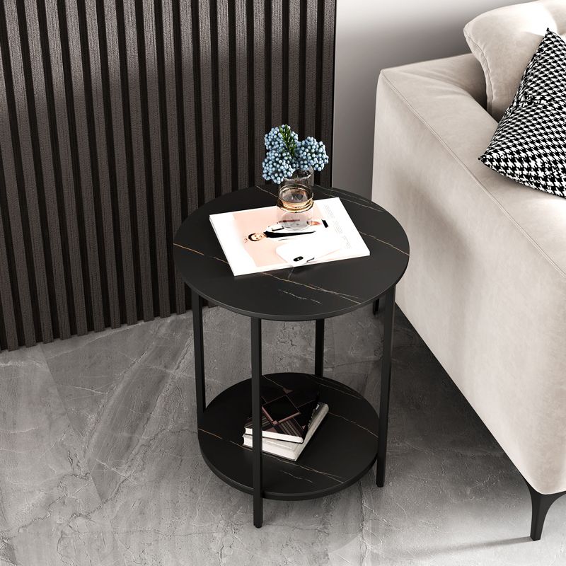 Tabla de estado de pizarra minimalista Tabla de extremo 4 Legs Tabla a la altura de las patas para la sala de estar