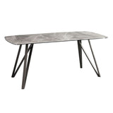Modern Style Dining Table Sintered Stone Table with 4 Legs Carbon Steel Base Clearhalo ' dining_table' 'Dining Tables & Seating' 'Dining Tables' 'furn' 'furn_dining_table' 'Furniture' 'furniture_dining_table' 'Kitchen & Dining Furniture' 'kitchen&dining_furn' 'kitchen' 'kitchen_dining_table' 1200x1200_1f4fa5e9-6ea6-46f9-846e-9b79874e9204