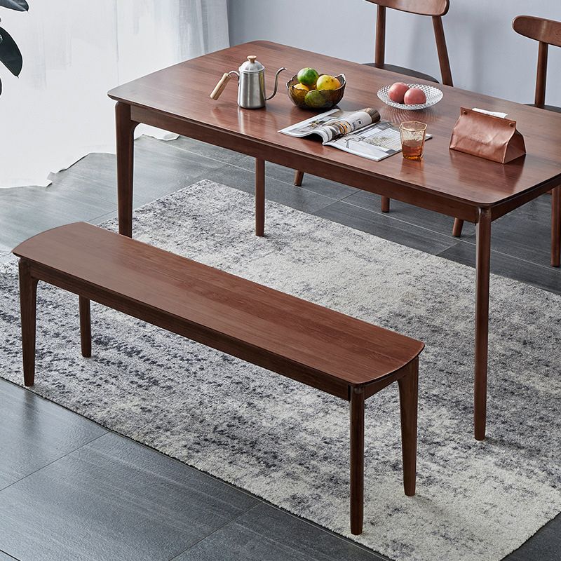 11.8" Wide Modern Seating Bench Solid Wood Ottoman Bench with Legs Clearhalo 'Benches' 'Chairs & Seating' 'furn' 'furn_benches' 'Furniture' 'Living Room Furniture' 1200x1200_1f5025fb-498d-4344-bf11-d2b5f118b643