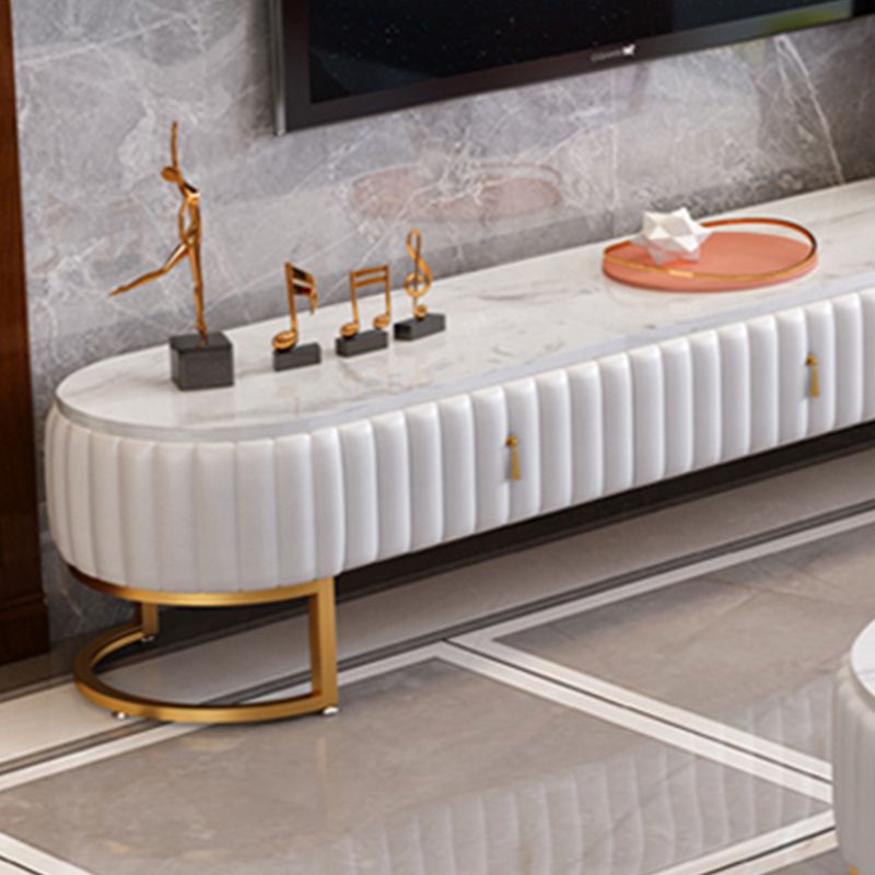 Modern Marble TV Console White Enclosed Storage TV Stand with Drawers Clearhalo 'furn' 'furn_tv_stands_entertainment_centers' 'Furniture' 'Living Room Furniture' 'TV Stands & Entertainment Centers' 'TV Stands & Media Storage Furniture' 'tv_stands_entertainment_centers' 1200x1200_1f5085f6-d1b0-40f3-ae4f-3d2fe6382e6e