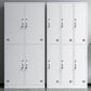 Contemporary Style Steel Wardrobe White Colour Wardrobe Closet with Locks