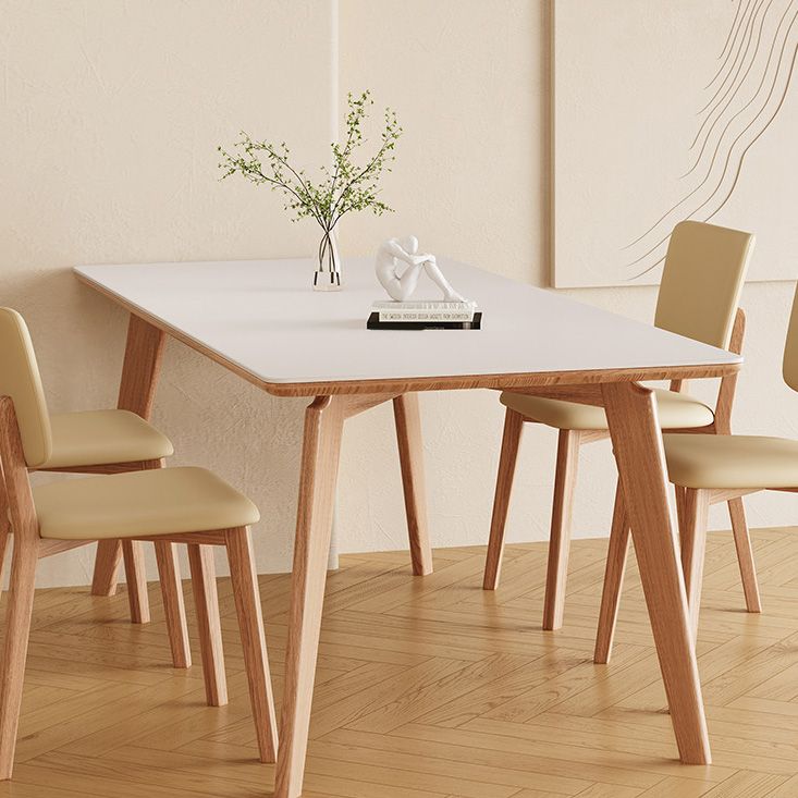 Medieval Modern Stone Dinette Table 4 Legs Dining Table for Kitchen Clearhalo 'Dining Tables & Seating' 'Dining Tables' 'dining_table' 'furn' 'furn_dining_table' 'Furniture' 'Kitchen & Dining Furniture' 1200x1200_1f52d31c-231b-47f8-a694-b69802eebe4e