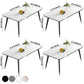 Modern Style Sintered Stone Dining Table 4 Legs Carbon Steel Base Rectangle Table for Home Clearhalo ' dining_table' 'Dining Tables & Seating' 'Dining Tables' 'furn' 'furn_dining_table' 'Furniture' 'furniture_dining_table' 'Kitchen & Dining Furniture' 'kitchen&dining_furn' 'kitchen' 'kitchen_dining_table' 1200x1200_1f52f679-a0ef-477f-b088-09cefdec23e6