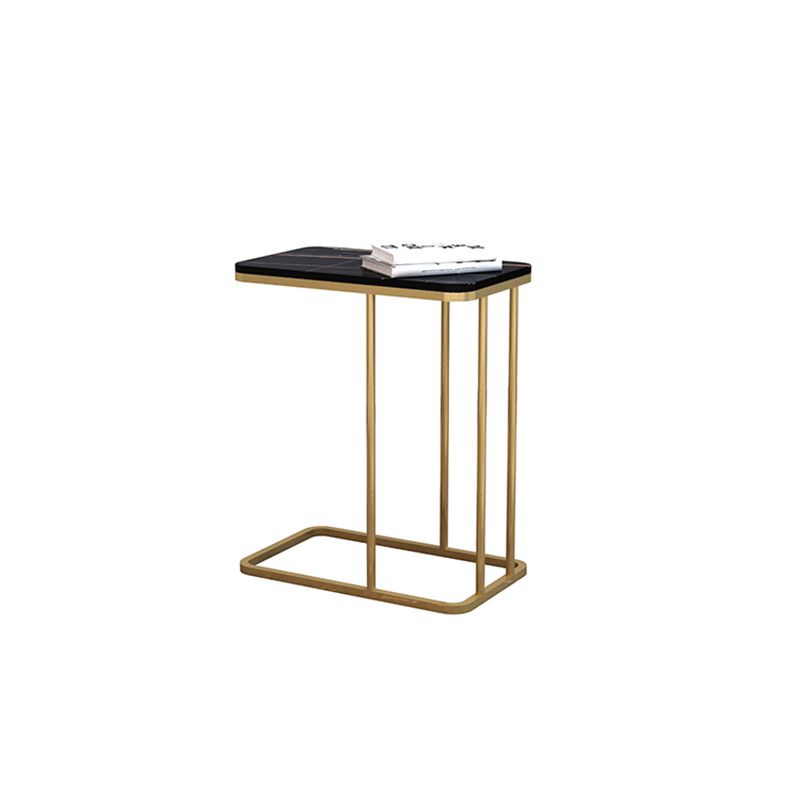 Mid-Century Modern Stone End Table 23.62" H Rectangular Frame Side Table Clearhalo 'Coffee & Accent Tables' 'End & Side Tables' 'end_side_table' 'end_side_tables' 'furn' 'furn_end_side_tables' 'Furniture' 'furniture_end_side_table' 'Living Room Furniture' 1200x1200_1f53b42f-b594-4aae-8e86-c3c803b18086