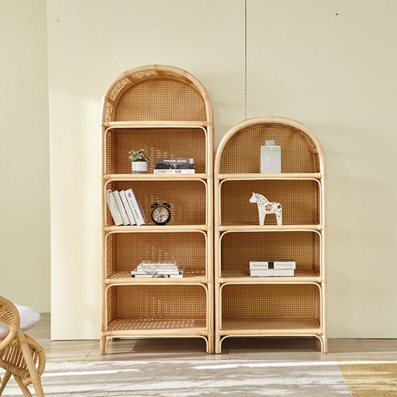 Contemporary Bamboo Bookcase Home Standard Bookshelf in Natural Clearhalo 'Bookcases' 'furn' 'furn_bookcases' 'Furniture' 'Office Furniture' 1200x1200_1f5506dc-266c-49b0-bfec-bf8d39a183a9