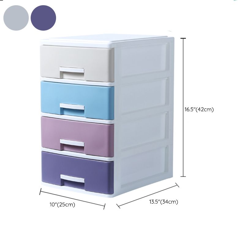 Mobile moderno mobile in plastica verticale mobile in plastica con cassetti per l'ufficio di casa