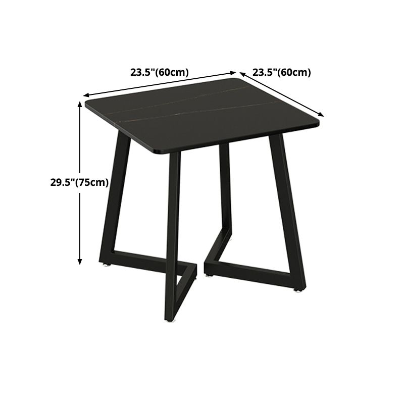 Industrial Style Dining Table Black Sintered Stone Dining Table with Metal Base Clearhalo ' dining_table' 'Dining Tables & Seating' 'Dining Tables' 'furn' 'furn_dining_table' 'Furniture' 'furniture_dining_table' 'Kitchen & Dining Furniture' 'kitchen&dining_furn' 'kitchen' 'kitchen_dining_table' 1200x1200_1f577bfe-6564-449c-a86e-406b726afcc2