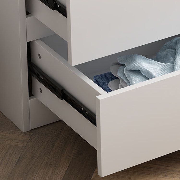 16" D White Wooden Dresser Modern Style Multi Drawers Storage Chest Clearhalo 'Bedroom Furniture' 'Dressers & Chests' 'dressers_chests' 'furn' 'furn_dressers_chests' 'Furniture' 1200x1200_1f579763-73a5-4f4c-8c10-fb6a09f95649