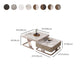 Slate Square Coffee Table Frame 2 Nesting Coffee Table Set for Living Room Clearhalo 'Coffee & Accent Tables' 'Coffee Tables' 'coffee_tables' 'furn' 'furn_coffee_tables' 'Furniture' 'Living Room Furniture' 1200x1200_1f5bfed9-d5e3-456e-a630-896f8ed76db5