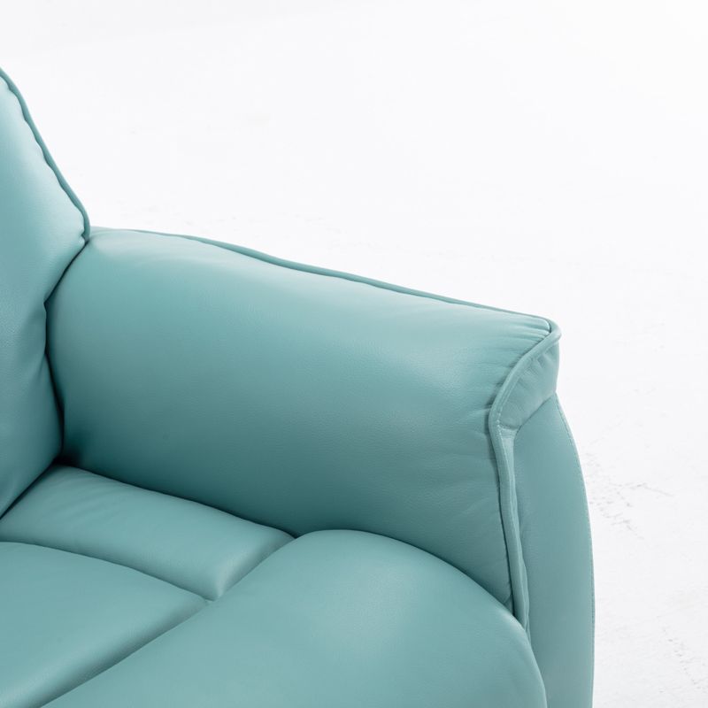 Sedia reclinabile in pelle di colore con polpe standard di polpetta rober girevole