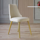 Scandinavian Round Dining Table Sets 1/4/5/7 Pieces Leather Dining Table and Chairs