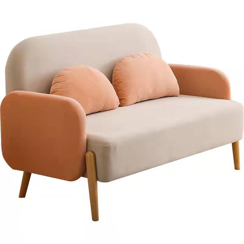 26.77" Wide Velvet Sofa Standard Square Arm Sofa for Living Room