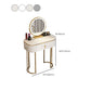 Glam 29.52 "Vanity di trucco in altezza set con cassetto e vanità specchio