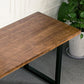 Industrial Natural Rectangular Office Desk Solid Wood Writing Desk for Home