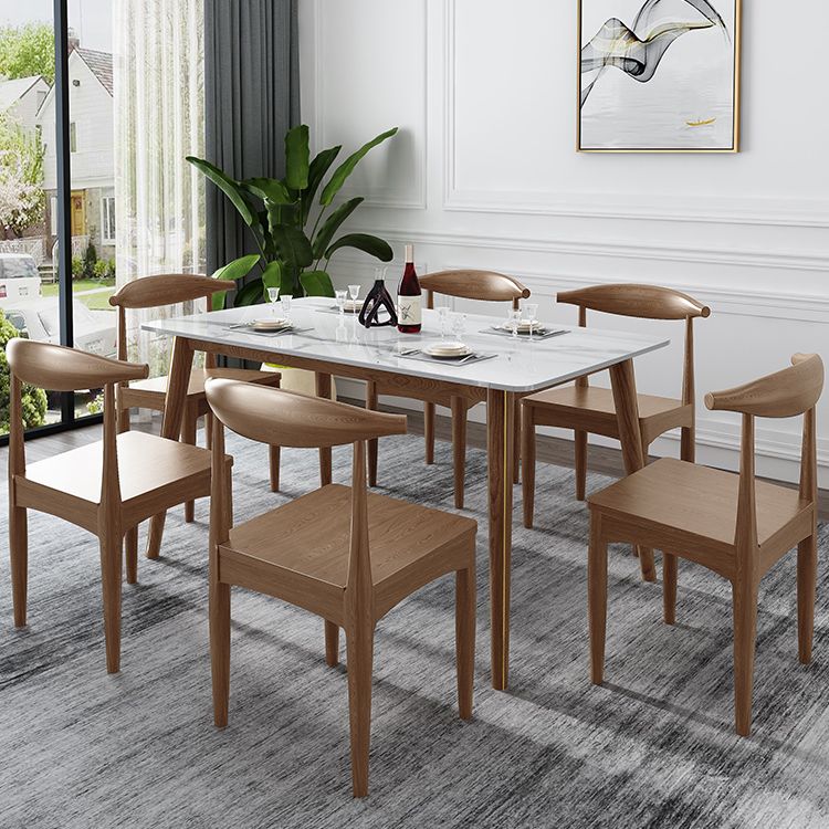 Sintered Stone Dining Table 4 Legs Ash Wood Base Rectangle Table for Home Clearhalo ' dining_table' 'Dining Tables & Seating' 'Dining Tables' 'furn' 'furn_dining_table' 'Furniture' 'furniture_dining_table' 'Kitchen & Dining Furniture' 'kitchen&dining_furn' 'kitchen' 'kitchen_dining_table' 1200x1200_1f629da5-5113-4006-a44c-5b89300dae6d