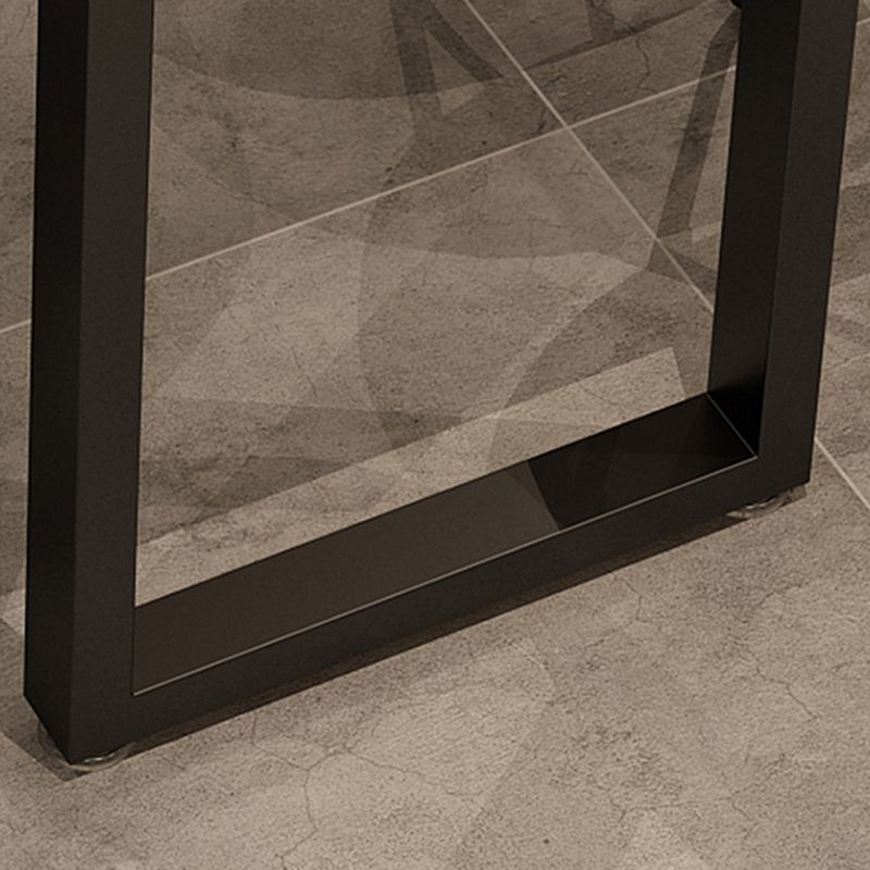 Ensemble de Table de bar rectangulaire de luxe en bois massif, 1/9 pièces, Table de comptoir avec tabourets sans dossier