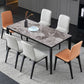 Sintered Stone Grey Tone Table Mid-Century 4 Legs Table for Dining Room Clearhalo ' dining_table' 'Dining Tables & Seating' 'Dining Tables' 'furn' 'furn_dining_table' 'Furniture' 'furniture_dining_table' 'Kitchen & Dining Furniture' 'kitchen&dining_furn' 'kitchen' 'kitchen_dining_table' 1200x1200_1f6374cc-c2d1-464d-a047-3b59090c9338