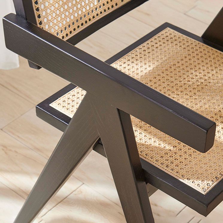 Traditional Style Dining Chair Arm Chair with Wooden Legs for Kitchen Clearhalo 'Dining Chairs' 'Dining Tables & Seating' 'dining_chair' 'furn' 'furn_dining_chair' 'Furniture' 'Kitchen & Dining Furniture' 1200x1200_1f63a1ea-259f-4101-9f86-76211cf152e7