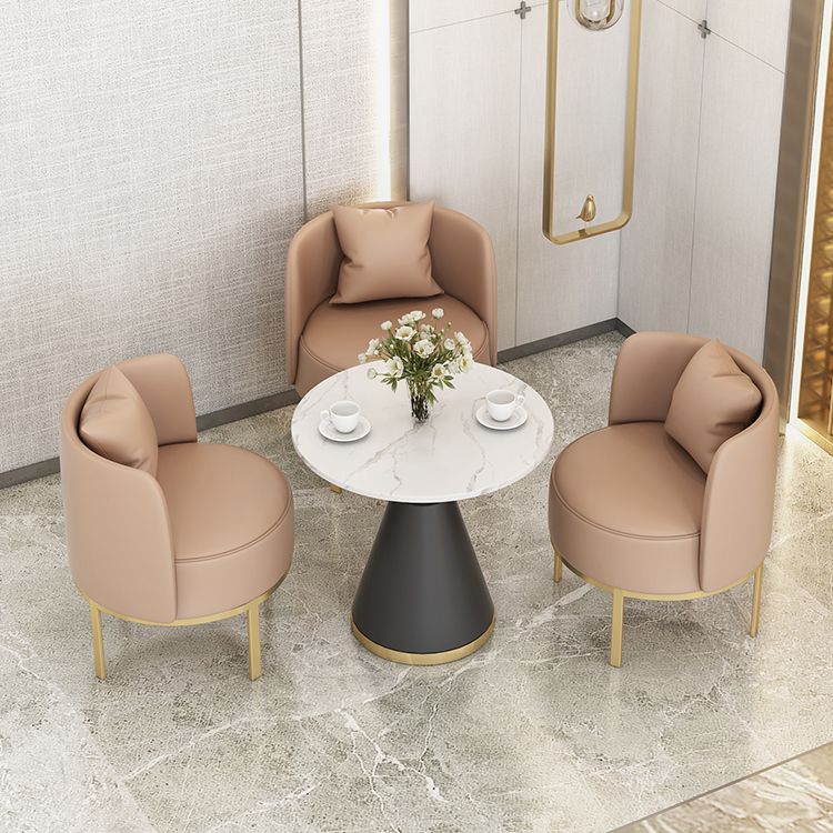 Luxury Sintered Stone Top Dining Table Indoor Round Table with Metal Pedestal Clearhalo 'Dining Tables & Seating' 'Dining Tables' 'dining_table' 'furn' 'furn_dining_table' 'Furniture' 'furniture_dining_table' 'Kitchen & Dining Furniture' 'kitchen' 'kitchen_dining_table' 1200x1200_1f6553f1-3c19-4c58-98e7-9eb9df1f854c