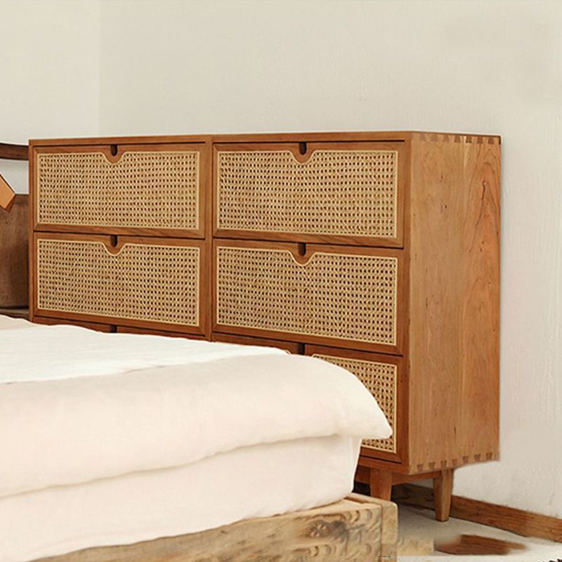 Contemporary Chest Rectangle Wicker&Rattan with Drawer Accent Chest Clearhalo 'Cabinets & Chests' 'cabinets_chests' 'furn' 'furn_cabinets_chests' 'Furniture' 'Living Room Furniture' 1200x1200_1f655dea-7ef4-433e-ae02-e4fa242979ed