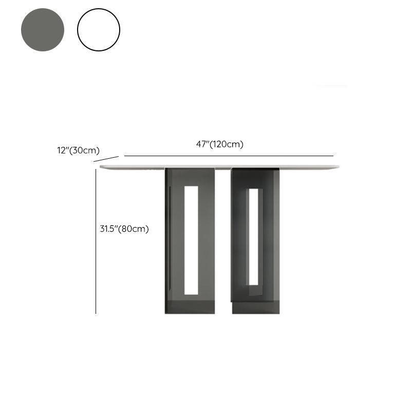 ホール用のアクリルブラケットを備えたモダンな長方形コンソールアクセントテーブル