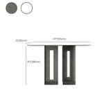 ホール用のアクリルブラケットを備えたモダンな長方形コンソールアクセントテーブル