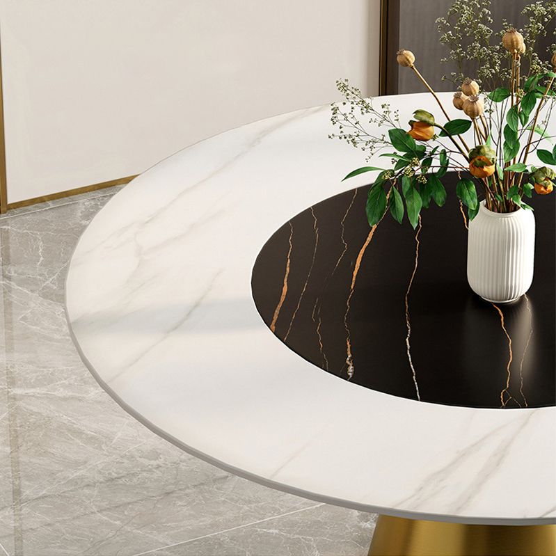 Scandinavian Round Dining Table Set 1/2/5/6/7 Pieces Home Dining Room Set
