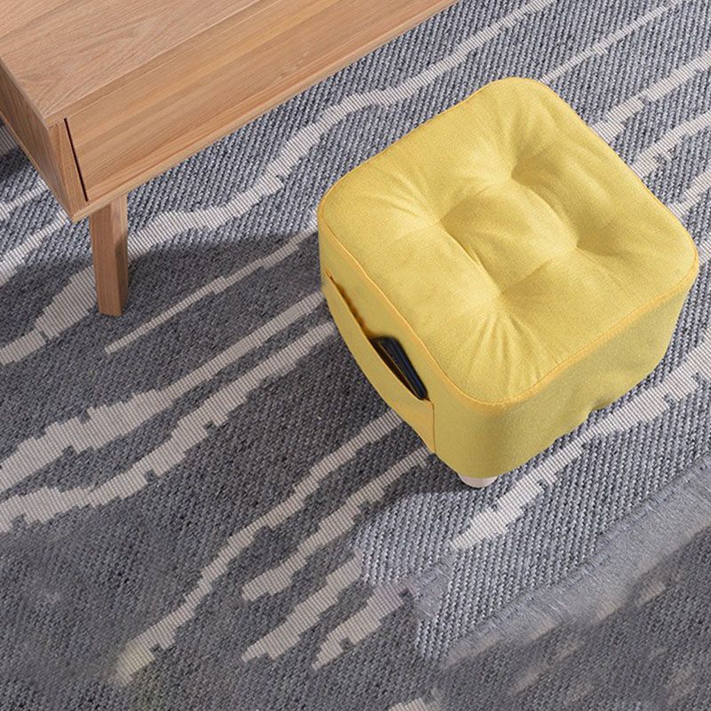 Modern Ottoman Fabric Upholstered Tufted Solid Color Pocket Square Ottoman with Chair Legs Clearhalo 'furn' 'furn_ottomans_poufs' 'Furniture' 'Living Room Furniture' 'Ottomans & Poufs' 'ottomans_poufs' 1200x1200_1f6ae97b-1fde-446e-8222-6ca63ffb0733