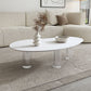 27-inch brede moderne salontafel 3 poten koffie-cocktailtafel