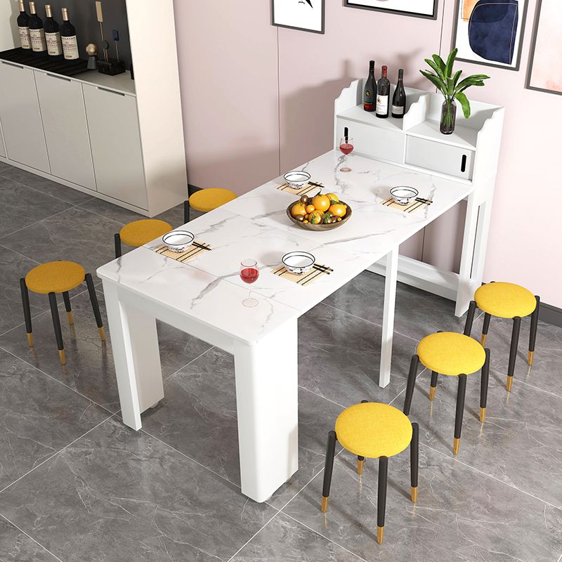 73'' Foldable Poplar Wood Dining Table Modern Rectangle Extendable Table with 5 Legs Clearhalo ' dining_table' 'Dining Tables & Seating' 'Dining Tables' 'furn' 'furn_dining_table' 'Furniture' 'furniture_dining_table' 'Kitchen & Dining Furniture' 'kitchen&dining_furn' 'kitchen' 'kitchen_dining_table' 1200x1200_1f6d4ba9-bc57-45b9-9639-047d2279ccd7