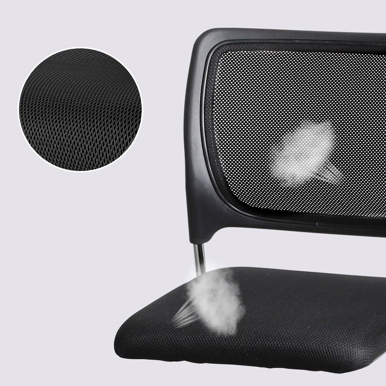 Mi dossier moderne de chaise de bureau de maille de Microfibre aucune chaise de bureau de roues
