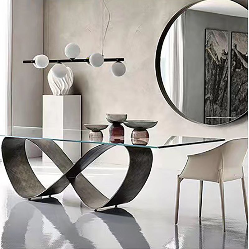 Moderne stijl armstoel leer binnen eetkamerstoel voor thuisgebruik