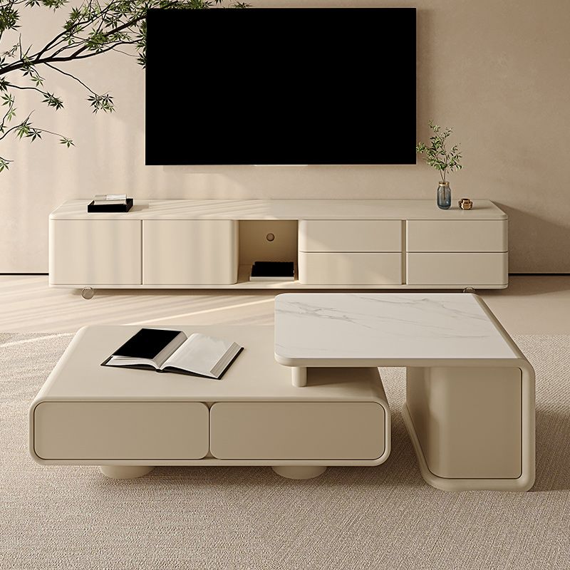 Modern Media Console Wood Media Console TV Stand with 4 Drawers Clearhalo 'furn' 'furn_tv_stands_entertainment_centers' 'Furniture' 'Living Room Furniture' 'TV Stands & Entertainment Centers' 'TV Stands & Media Storage Furniture' 'tv_stands_entertainment_centers' 1200x1200_1f7007c1-27fe-4fbc-be7e-f3deca0379cb
