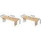 Contemporary Khaki Standard Dining Table Solid Wood Rectangle Dining Table with Double Pedestal Base Clearhalo ' dining_table' 'Dining Tables & Seating' 'Dining Tables' 'furn' 'furn_dining_table' 'Furniture' 'furniture_dining_table' 'Kitchen & Dining Furniture' 'kitchen&dining_furn' 'kitchen' 'kitchen_dining_table' 1200x1200_1f70c744-9734-4a29-88e1-66bd2b59e202