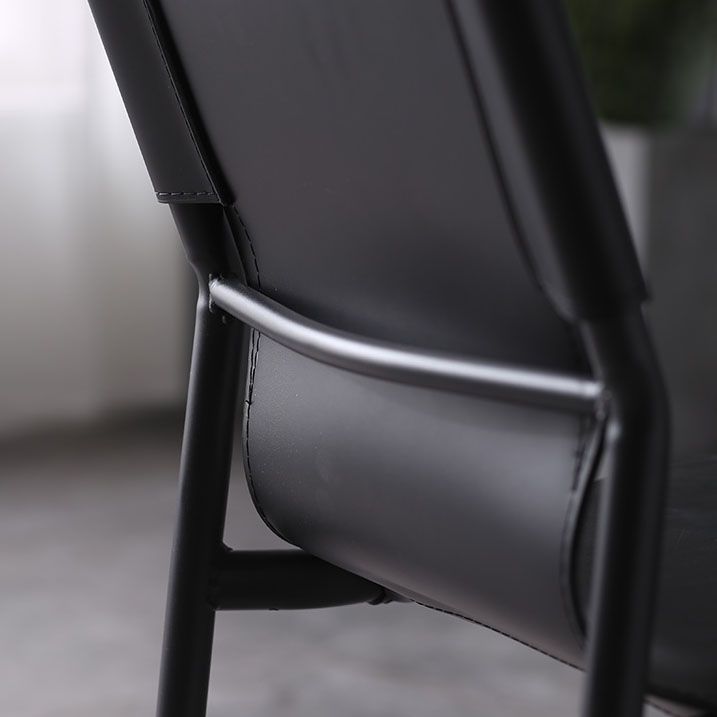 Leather Dining Side Chairs Modern Indoor-Outdoor Chair for Home Clearhalo 'Dining Chairs' 'Dining Tables & Seating' 'dining_chair' 'furn' 'furn_dining_chair' 'Furniture' 'Kitchen & Dining Furniture' 1200x1200_1f725827-6a0b-4540-8c76-e8a987a0d692