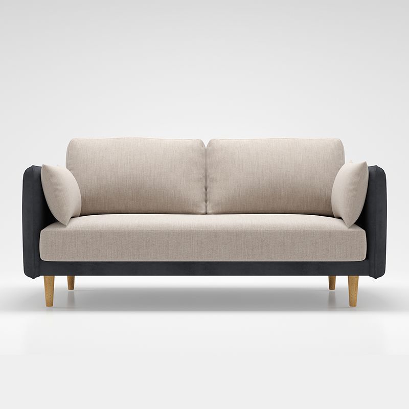 Square Arm Sofa 31.89" H Scandinavian Fabric Sofa with Pillows Clearhalo 'furn' 'furn_sofas' 'Furniture' 'furniture_sofas' 'kitchen' 'kitchen_sofas' 'Living Room Furniture' 'Sofa' 'sofas' 1200x1200_1f734a2e-17e3-499f-a191-5bcbcbc17483