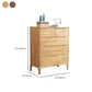 Coffre de rangement en bois massif de 15,6 pouces de largeur, commode de rangement moderne