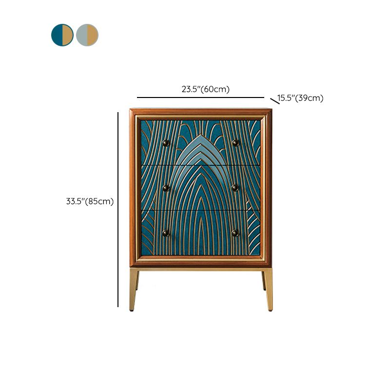 Klassiek Glam opbergkist massief houten dressoir, 15,21 inch breed