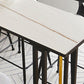 Industrial 1/2/4/7 Pieces Bar Table Set Rectangle Bar Table with High Stools Clearhalo 'Bar Furniture' 'furn' 'furn_home_bar_bar_sets' 'Furniture' 'Home Bars & Bar Sets' 'home_bar_bar_sets' 'Kitchen & Dining Furniture' 1200x1200_1f761867-a519-4339-bb14-b5c23ef30bb2