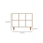 Contemporary Wooden Bookcase Standard Natural Bookshelf with Shelves