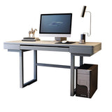 Scrivania da gioco contemporanea banco di computer con finitura antica con 2 cassetti