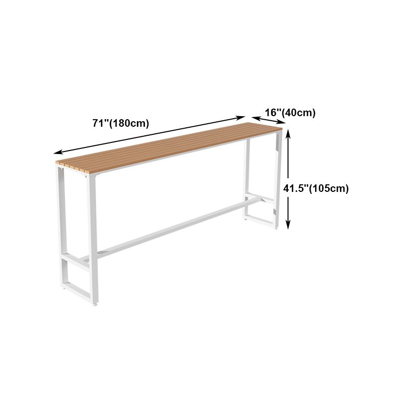 Modern Rectangle Table Dining Bar Counter Table for Kitchen with Metal Legs Clearhalo 'Bar Furniture' 'Bar Tables' 'bar_tables' 'furn' 'furn_bar_tables' 'Furniture' 'furniture_bar_tables' 'Kitchen & Dining Furniture' 1200x1200_1f79213b-87bc-4ad4-b94b-e77d4f5b33dc
