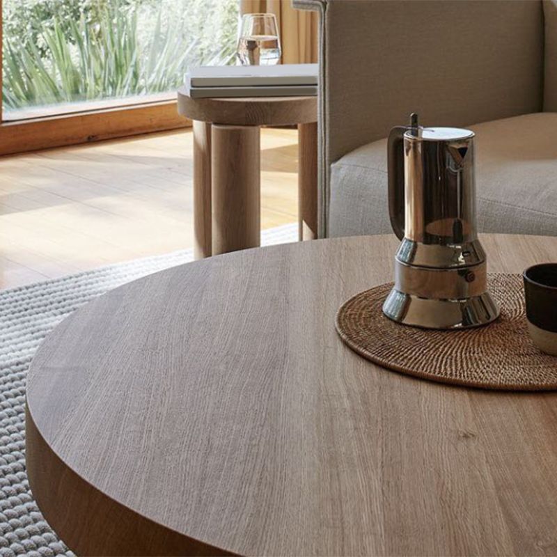 Scandinavian Wooden Round Coffee Cocktail Table 3 Legs Coffee Table Clearhalo 'Coffee & Accent Tables' 'Coffee Tables' 'coffee_tables' 'furn' 'furn_coffee_tables' 'Furniture' 'Living Room Furniture' 1200x1200_1f7988b1-f753-47e3-b6b3-273291b7ad46