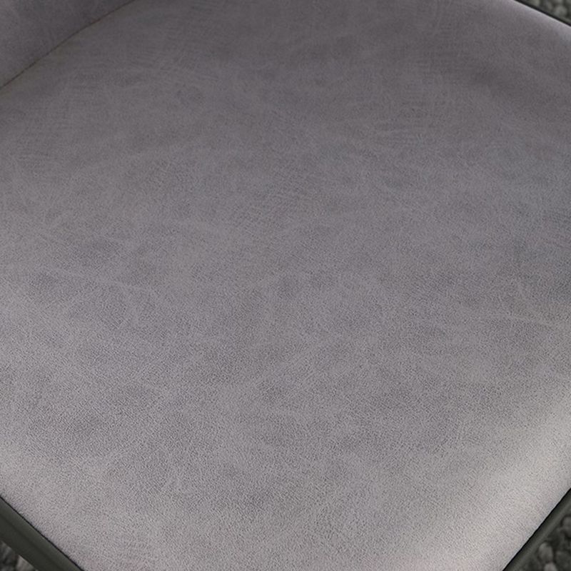 Silla lateral de cuero sintética silla de interior sin brazo contemporánea