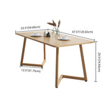 Minimalist Style Solid Wood Top Dining Table Set of Rectangle Shape Formal Kitchen Set Clearhalo 'Dining Room Sets' 'Dining Tables & Seating' 'dining_room_set' 'furn' 'furn_dining_room_set' 'Furniture' 'furniture_dining_room_set' 'Kitchen & Dining Furniture' 'kitchen&dining_furn' 'kitchen' 1200x1200_1f7ad9d3-1d85-415a-b755-9eb6261f2d7d