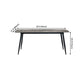 Metal Industrial Rectangle Dining Table Grey Sintered Stone Table with 4 Legs Clearhalo ' dining_table' 'Dining Tables & Seating' 'Dining Tables' 'furn' 'furn_dining_table' 'Furniture' 'furniture_dining_table' 'Kitchen & Dining Furniture' 'kitchen&dining_furn' 'kitchen' 'kitchen_dining_table' 1200x1200_1f7b33fb-7fe8-47b7-87a6-c547b99fb56d